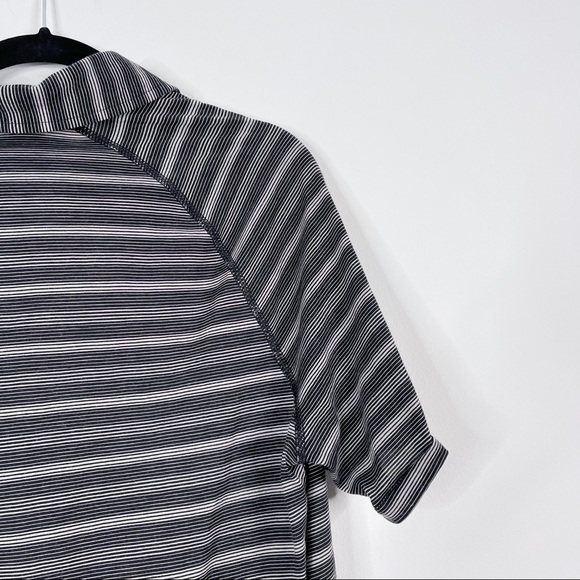 Icebreaker Merino Striped Short Sleeve Polo Large - Picture 6 of 7